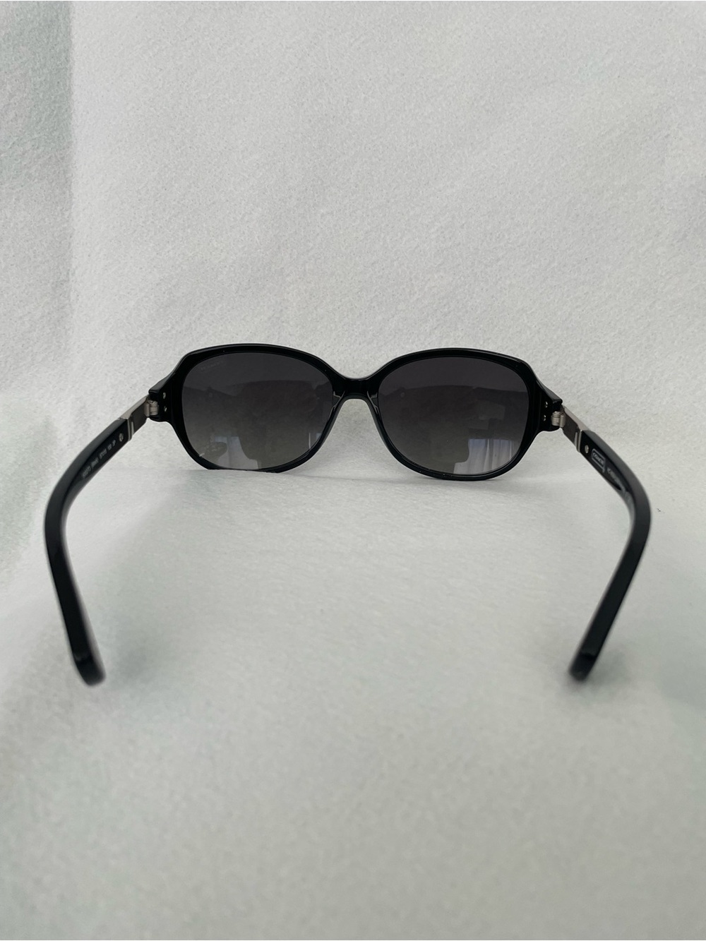 Coach Black Stylish Oversized Women's Sunglasses with Original Monogram Case - Picture 8 of 13